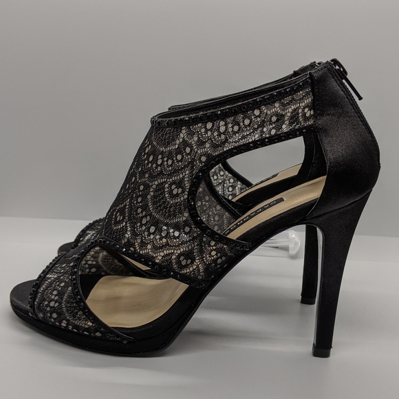 Lace & Rhinestone Heels - Picture 3 of 8